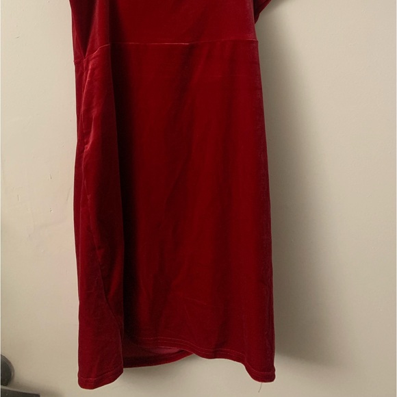 Velvet Corset Mini Wrap Dress - Picture 8 of 16